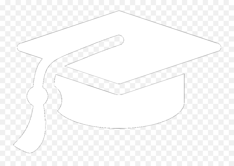 Graduation Icon Png - Transparent White Education Icon Png Emoji,College Hat Emoji