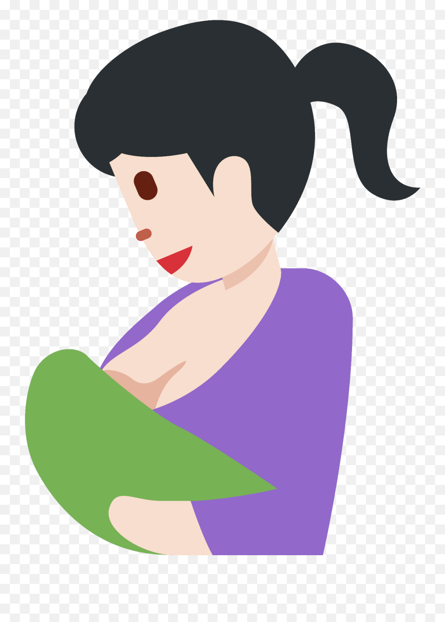 Light Skin Tone Emoji - Breastfeeding,Thinking Face Emoji Boobs