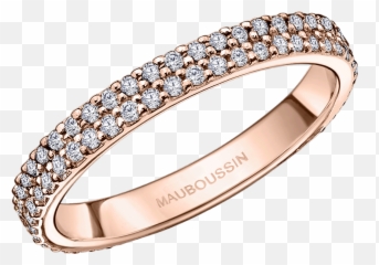 Mauboussin Alliance Parce Que Tu Es Sublime Or Rose Et - Bague Diamant Noir Or Rose Emoji,Emotion Divine De Mauboussin