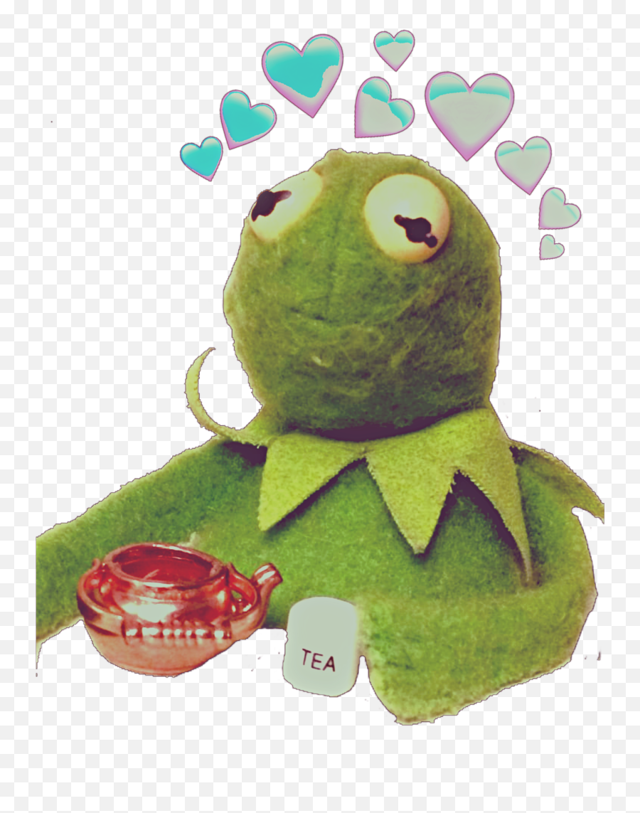 Kermit Aesthetic Sticker - Cute Kermit The Frog Png Emoji,Kermit And Tea Emoji