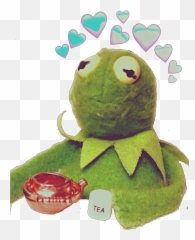 Kermit Aesthetic Sticker - Cute Kermit The Frog Png Emoji,Kermit And Tea Emoji