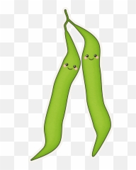 Cute Green Bean Clipart - Beans Drawing Kawaii Emoji,Beet Emoji