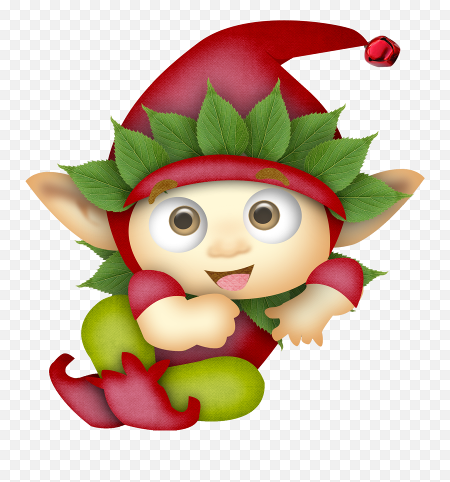 Elf Gnome Gnomes Christmas Sticker - Duendecita En Caricatura Emoji,Gnome Child Emoji