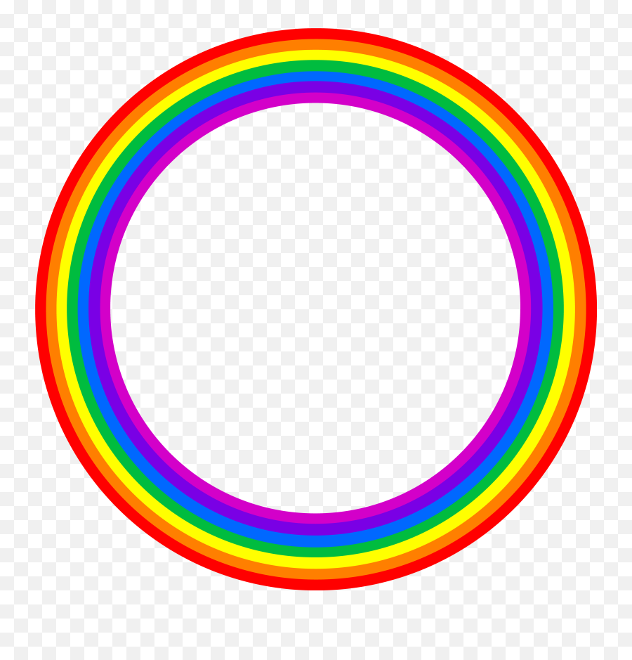 Clipart Rainbow Vector Clipart Rainbow - Rainbow Circle Png Emoji,Full Rainbow Emoji