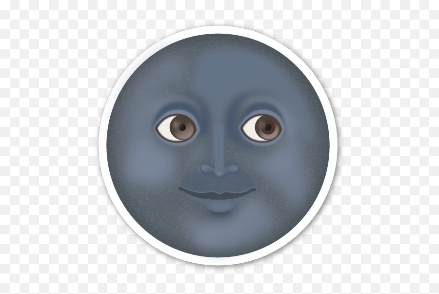 New Moon With Face - Find Us On Facebook Logo For Business Cards Emoji,Stone Face Emoji