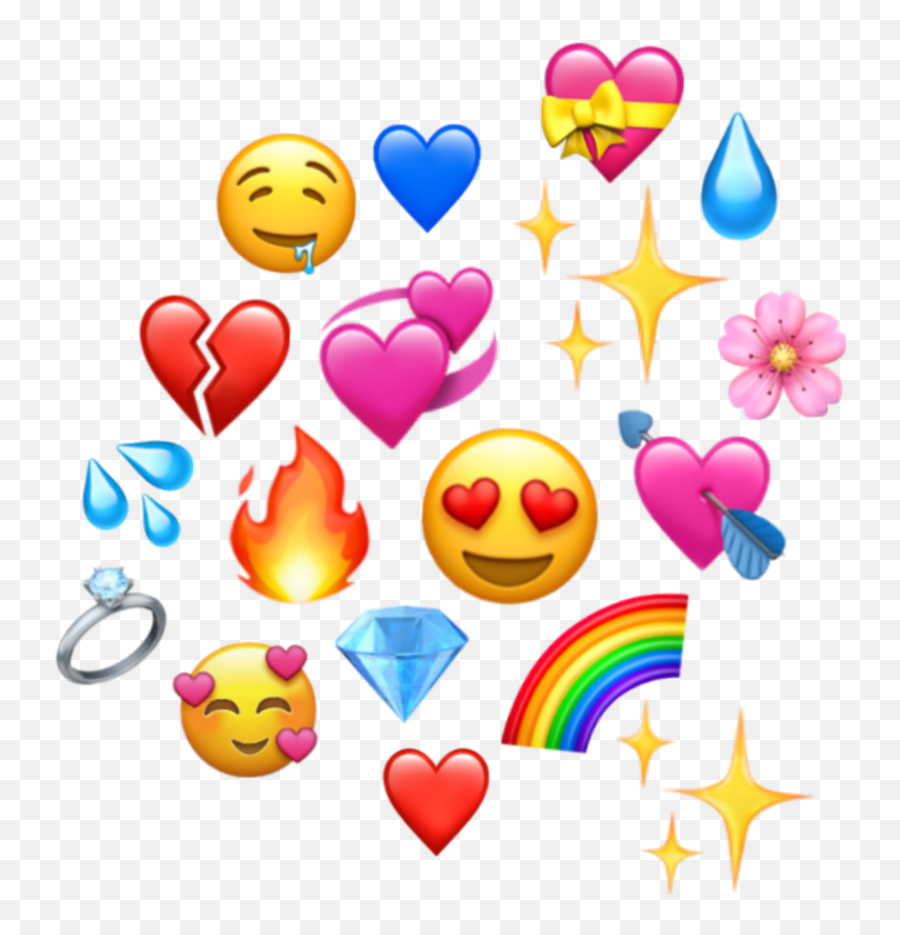 Emoji Coração Sticker - Corações Png Meme Emoji,Coracao Com Emoticon