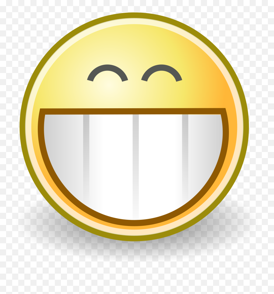 Grin Clipart - Clip Art Library Smiling Face Vector Emoji,Emoji With Big Smile Eyes Closed