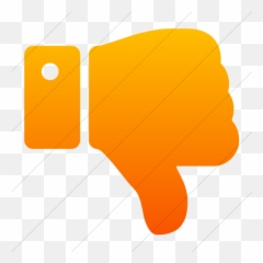 Iconsetc Simple Orange Gradient Bootstrap Font Awesome - Orange Thumbs Down Icon Emoji,Thumb Down Emoticon On Fb