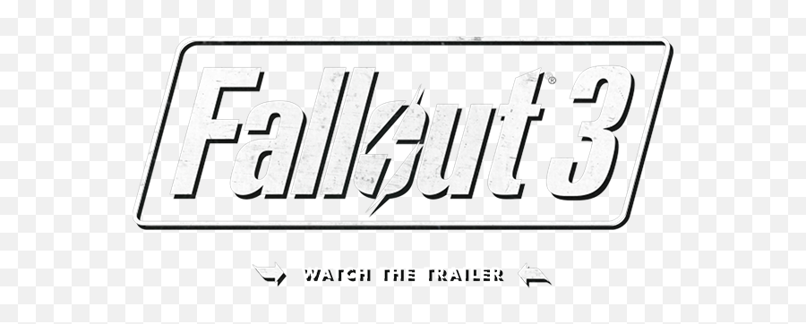 Fallout 3 - Fallout 4 Logo White Png Emoji,Emoticon |3