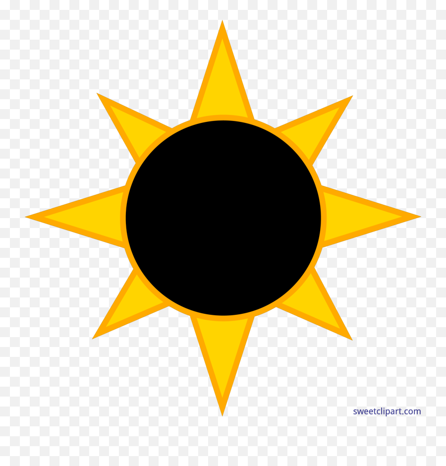 Solar Eclipse Sun Clip Art - Solar Eclipse Clip Art Png Cartoon Solar Eclipse Drawing Emoji,Solar Power Emoji