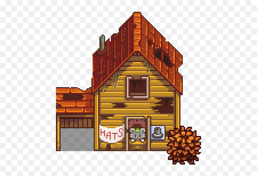 Abandoned House - Stardew Hat Mouse Emoji,Stardew Valley Chickens Emotions