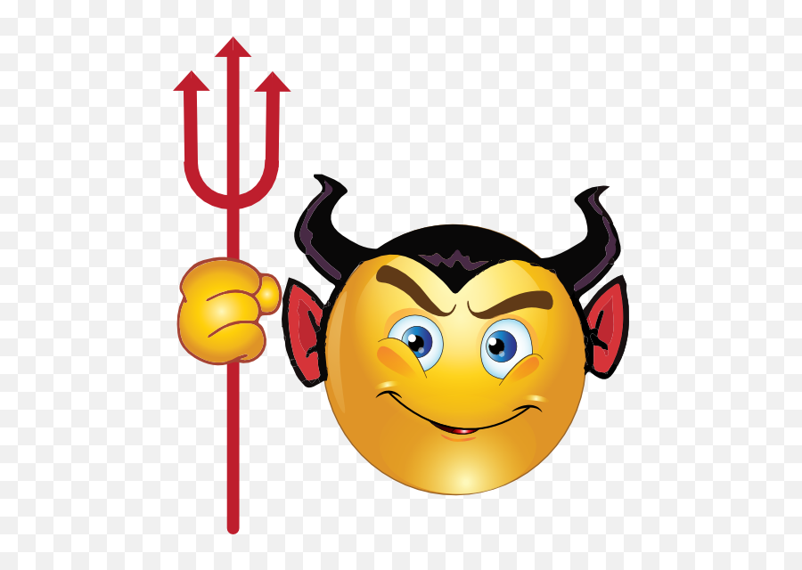 Devil Smiley Emoticon Clipart I2clipart - Royalty Free Naughty Smiley Emoji,Devil Horns Emoticon