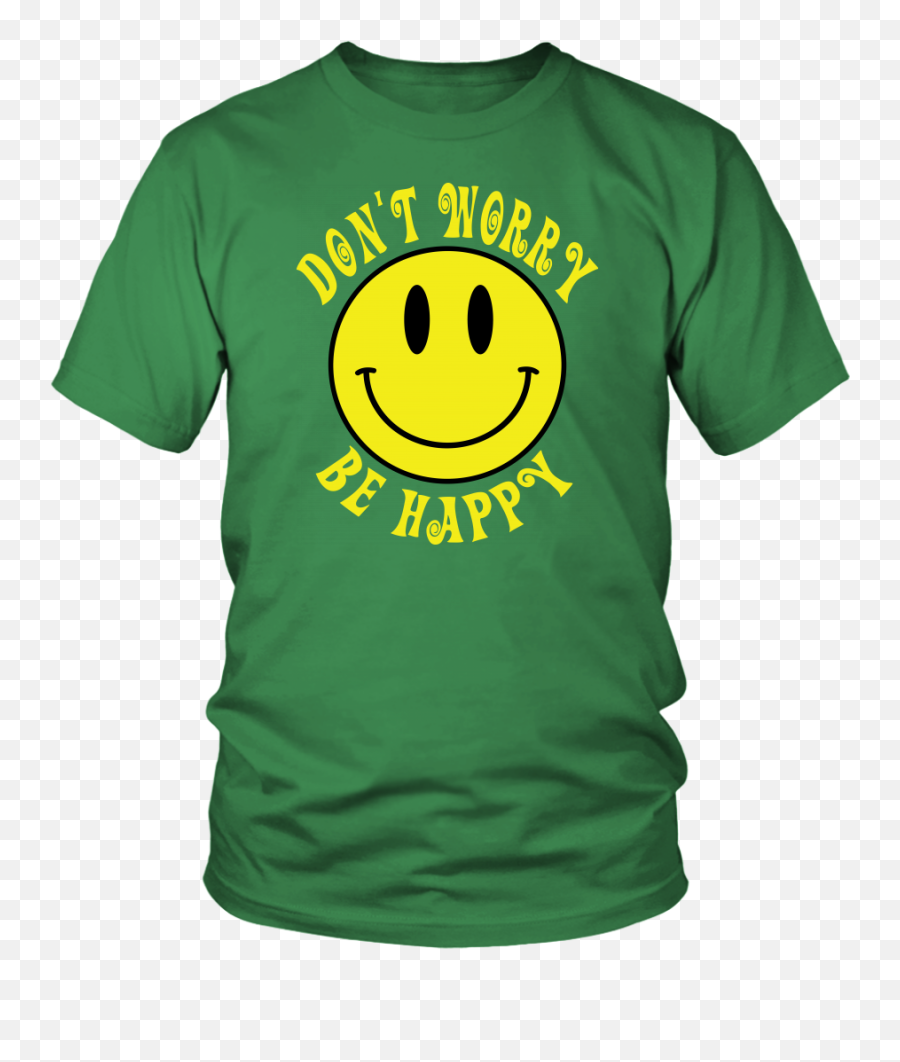 T Worry Be Happy Smile Face Unisex T - Happy Emoji,|wo) Emoticon