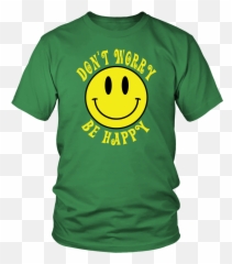 T Worry Be Happy Smile Face Unisex T - Happy Emoji,|wo) Emoticon