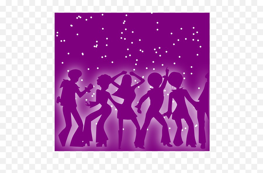 Couple Dancing Silhouette Gif - People Dancing In A Disco Emoji,Disco Dancing Emoticon