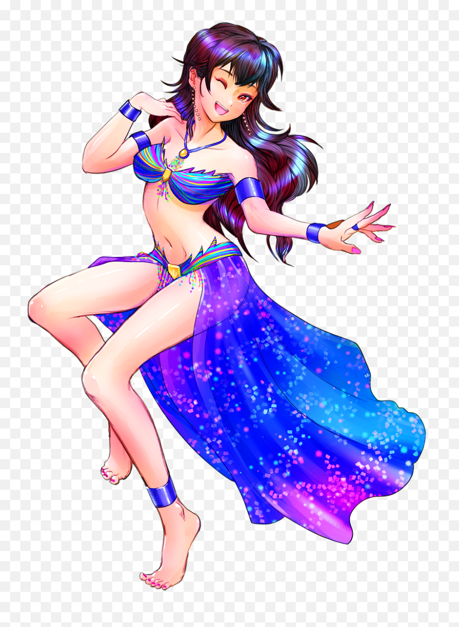 Cartoongeekcuteanimefree Pictures - Free Image From Belly Dance Anime Girl Png Emoji,Anime Cat Emoticon