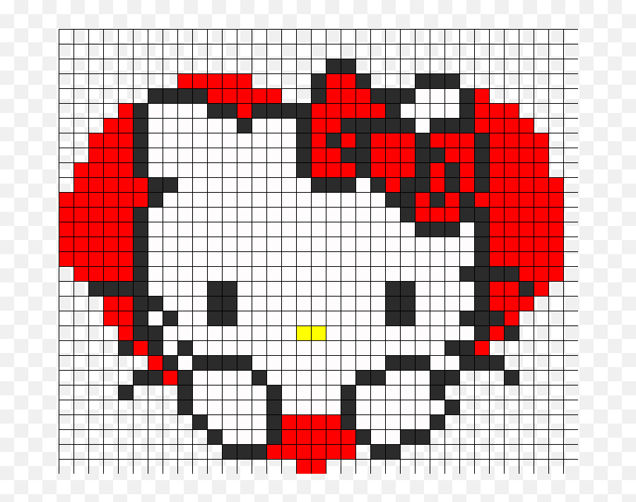 Perler Bead Cat Face - Shefalitayal Cute Hello Kitty Pixel Art Emoji,Perler Bead Emoji Small