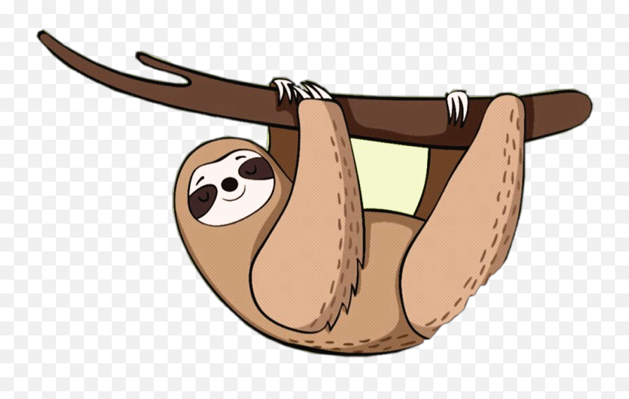 Sloth Sticker Challenge On Picsart - Pygmy Sloth Emoji,Sloth Face Emoticon