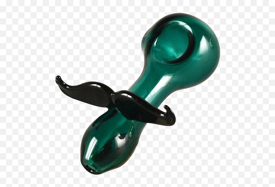Mustache Glass Spoon Pipe - Baby Toys Emoji,Oldschool Hammer Emoji