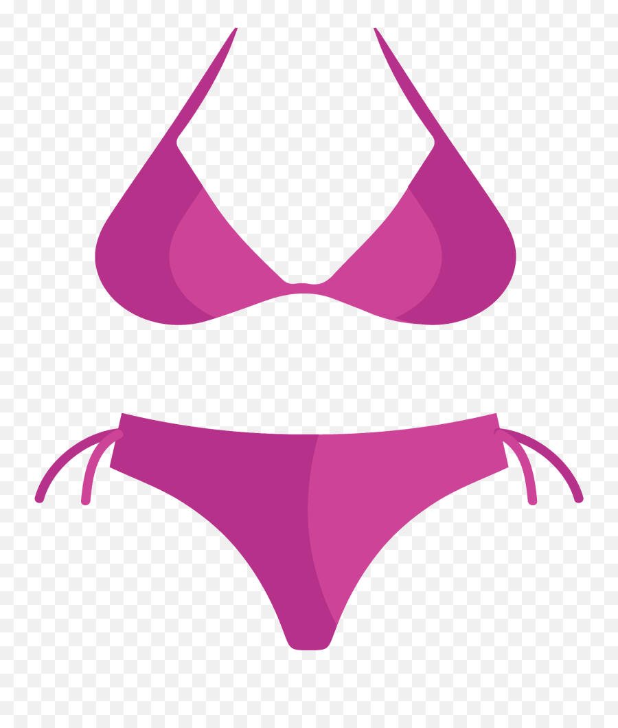 Bikini Emoji Clipart - Imagen De Bikini Animado,Emoji Bra