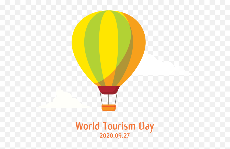 World Tourism Day Hot Air Balloon Balloon Balloon For - Hot Air Ballooning Emoji,Balloon Emoticon On Facebook