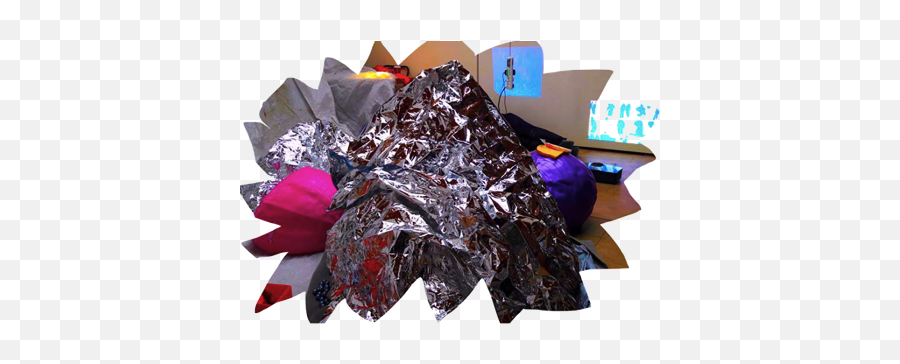 Video Installation Code Liberation British Film - Aluminium Foil Emoji,Wastebasket Emoji