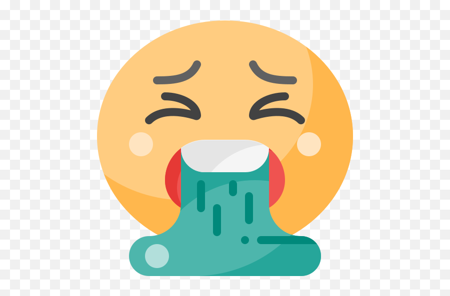 Vomiting - Happy Emoji,Emoticon Vomiting Face