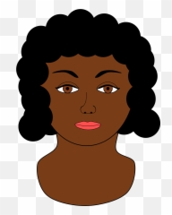 Black Woman Face Clipart - Face Black Clip Art Woman Emoji,Clip Art Emotions African American