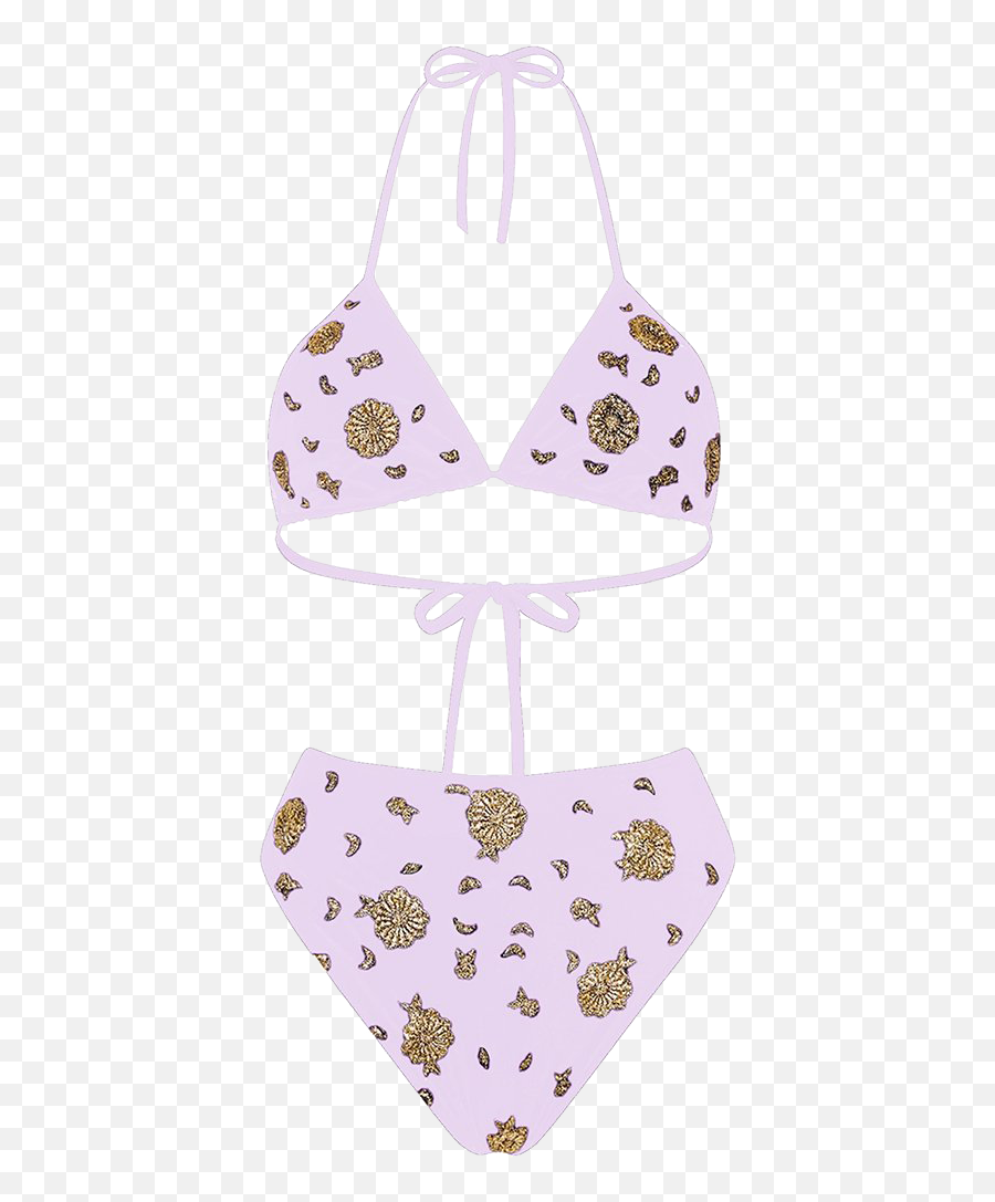 Whitney Bikini Lilac - Halterneck Emoji,Bikini Emoticons