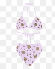Whitney Bikini Lilac - Halterneck Emoji,Bikini Emoticons