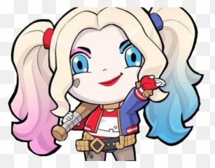 Suicide Squad Harley Quinn Chibi Png - Harley Quinn Poster Cute Emoji,Suicidé Squad Emojis