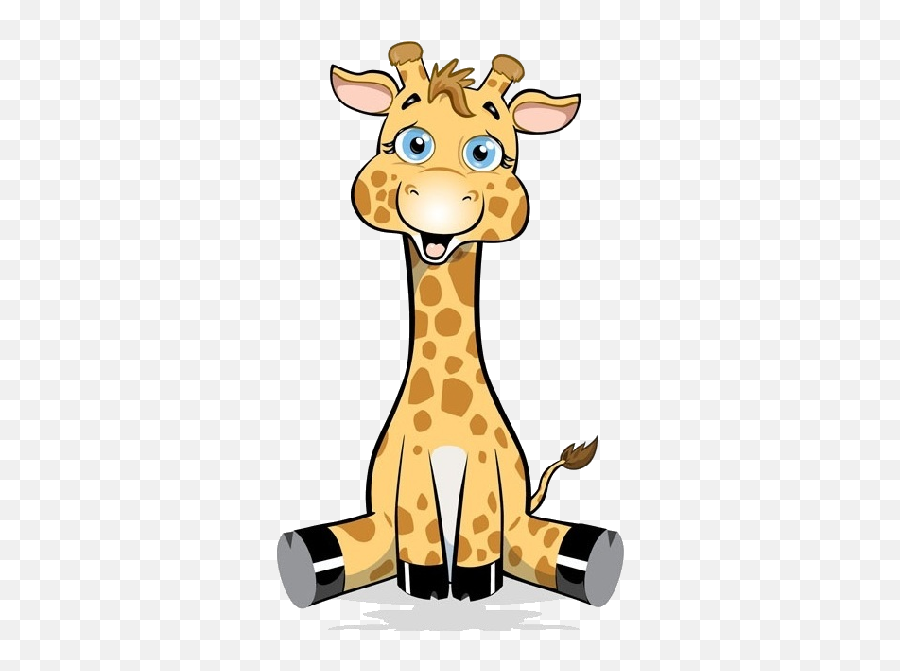 Clipart Frame Giraffe Clipart Frame - Baby Giraffe Cartoon Drawing Emoji,Giraffe Emoticon