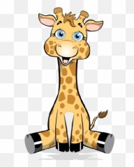 Clipart Frame Giraffe Clipart Frame - Baby Giraffe Cartoon Drawing Emoji,Giraffe Emoticon