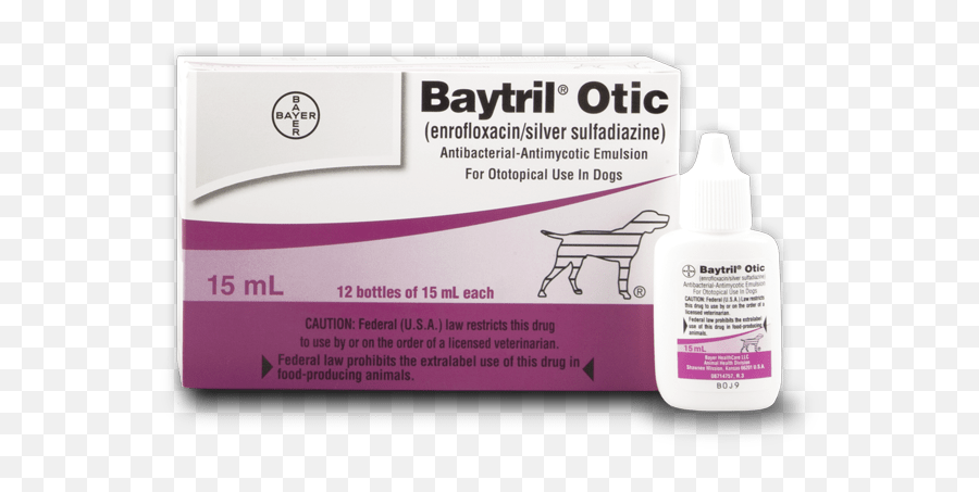 Baytril Otic Antibacterial - Antimycotic Emulsion For Solution Emoji,Cat Emoji Gota,io