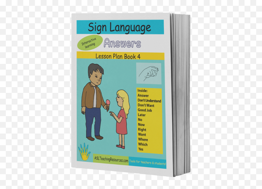 Lesson Plan Book 04 - Answers Asl Teaching Resources Emoji,Infant Emotions Book