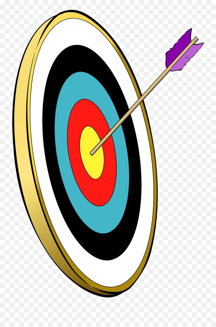 Arrow Target Archery Sports Public Domain Image - Freeimg Emoji,Shooting Arrow Emoticon