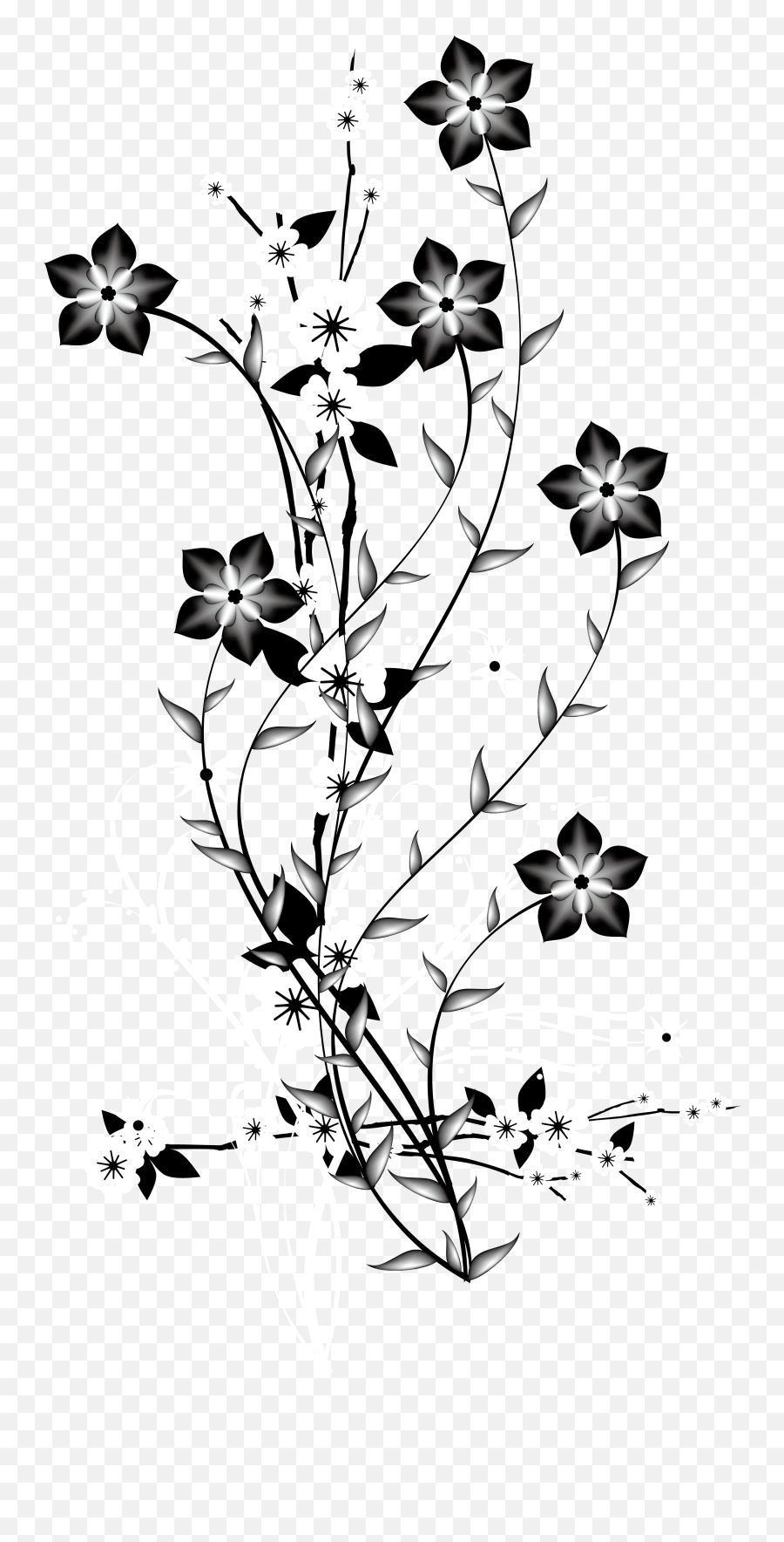 China Japan Flower Euclidean Vector - Black And White Emoji,Japanese Flower Emoticon Tumblr