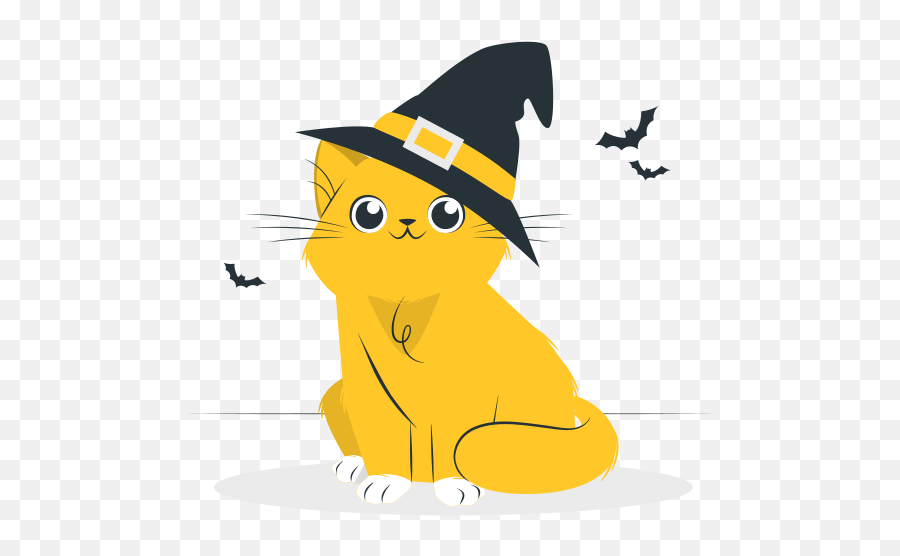 Cat With A Witch Hat Customizable Disproportionate Emoji,Witches Hat Emoticon Copywrite Free