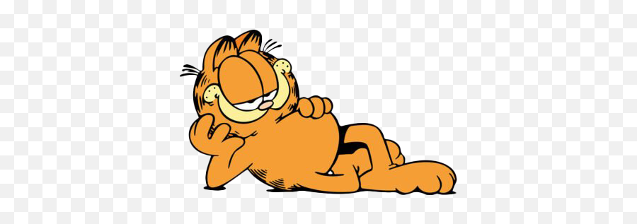 Garfield Cartoon Png Pic Png Mart Emoji,Cat Lying Down Emoji