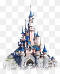 Disney Castle Cute Sticker - Disneyland Sleeping Castle Emoji,Disney Castle Emoji