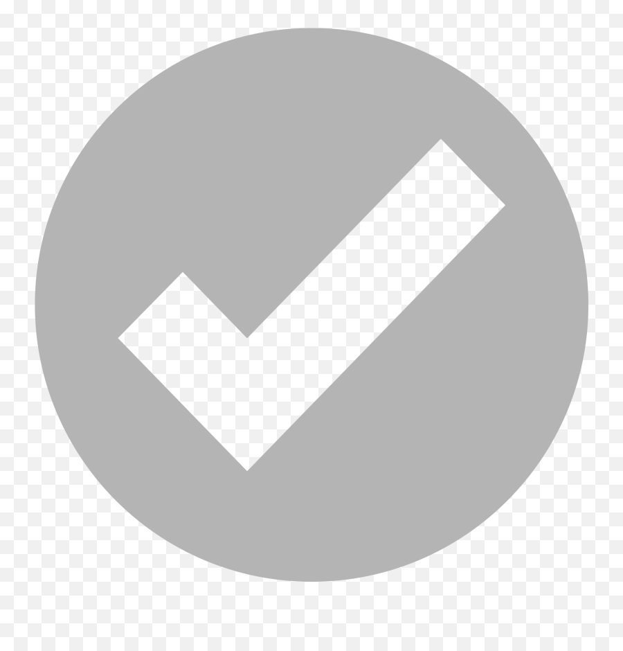 Fileeo Circle Grey Checkmarksvg - Wikimedia Commons White Right Icon Png Emoji,Grey Emoji
