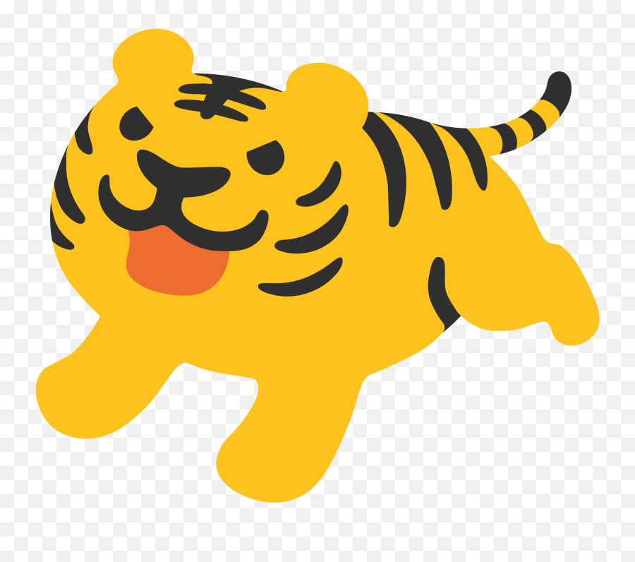Tiger Emoji Clipart Free Download Transparent Png Creazilla - Android Tiger Emoji,Unicorn Emojis For Android