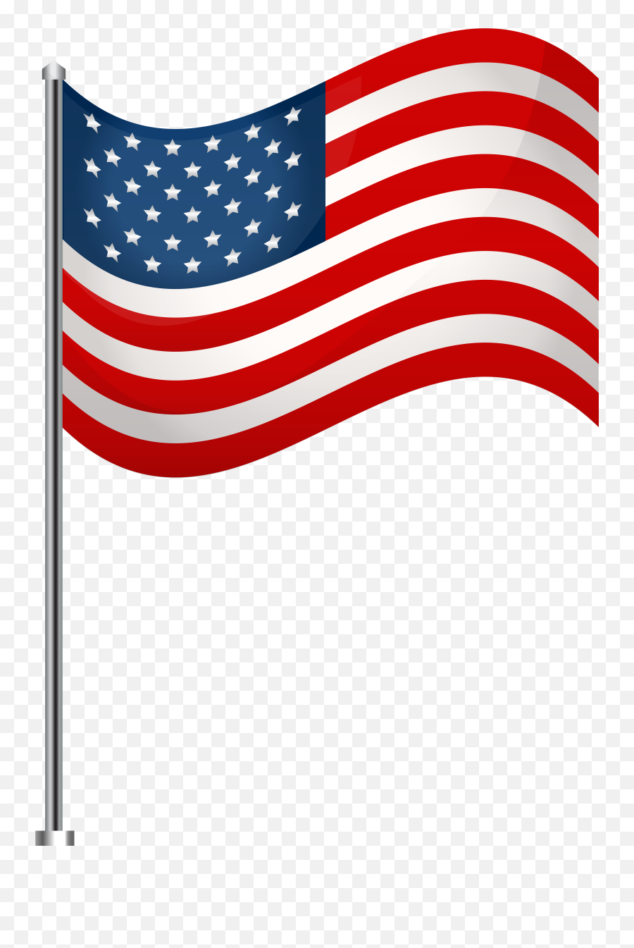 Usa Waving Flag Transparent Png Clip - Transparent Background American Flag Clipart Emoji,America Flag Emoji