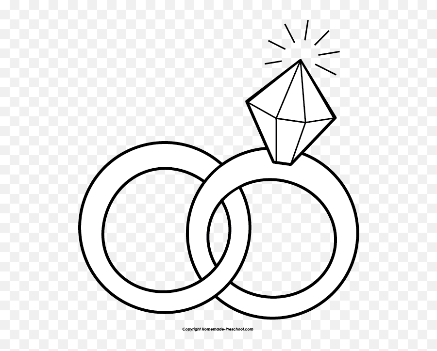 Free Wedding Rings Clipart 2 - 2 Wedding Rings Drawing Emoji,Wedding Ring Emoji
