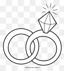 Free Wedding Rings Clipart 2 - 2 Wedding Rings Drawing Emoji,Wedding Ring Emoji