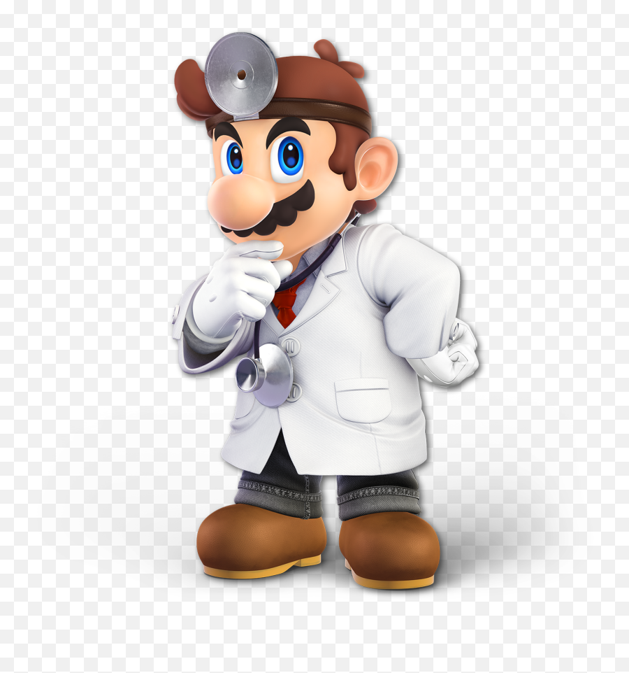 Pholder - Dr Mario Super Smash Bros Ultimate Emoji,Rubbing Chin Emoji