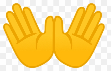 Open Hands Emoji - Open Hands Emoji,Emoji De Manos