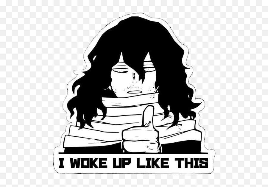 Anime Animes Sticker - Shta Aizawa Emoji,I Woke Up Like This Emoji