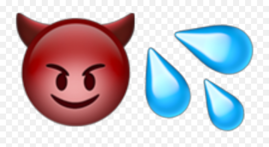 Devil Evil Red Emoji Iphone Ios Sticker By Misshinata - Dot,Evil Emoji