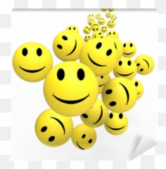 Smileys Show Happy Positive Faces Wall Mural U2022 Pixers - We Live To Change Happy Emoji,Funny Thank You Emoticons